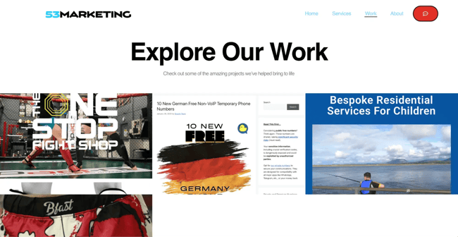 digital marketing website, 53marketing